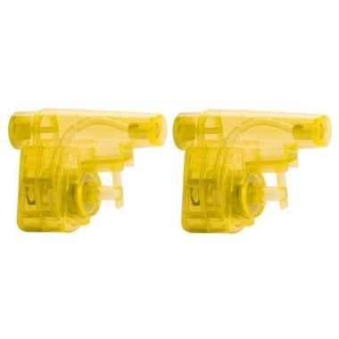 Groothandel 20x stuks goedkope kleine gele waterpistolen speelgoed kopen