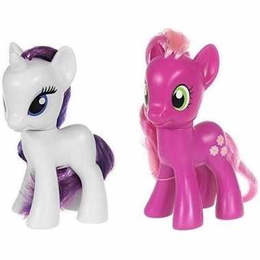 Groothandel 2x speelgoed my little pony plastic figuren rarity/cheeri