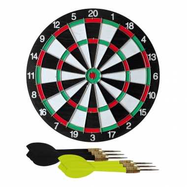 Groothandel dartbord 42 cm incl. 6 dartpijltjes sportief speelgoed ko