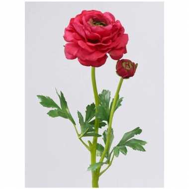 Groothandel ranonkel rood/roze 51 cm met 2 knoppen speelgoed kopen