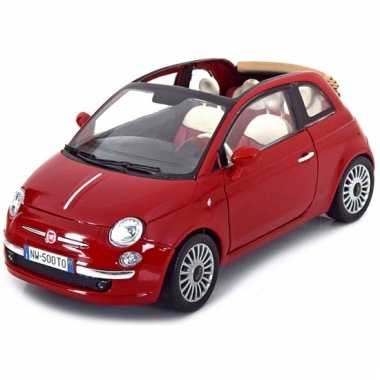 Groothandel schaalmodel fiat 500 cabrio 1:18 speelgoed kopen