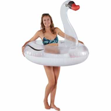 Groothandel waterspeelgoed witte zwanen zwemband/zwemring 120 cm voor jongens/meisjes/kinderen en dames/heren/volwassenen kopen