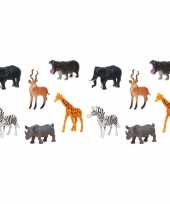 Groothandel 12x plastic safaridieren speelgoed figuren voor kinderen 10208902