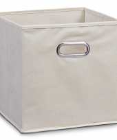 Groothandel 1x beige opbergmandjes kinderkamer 28 x 28 cm speelgoed