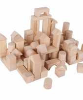 Groothandel 200x stuks houten speelgoed blokken