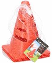 Groothandel 20x oranje pionnen 20 cm hoog speelgoed