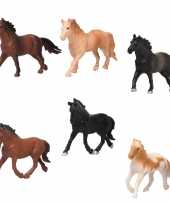 Groothandel 6x plastic paardjes speelgoed figuren voor kinderen