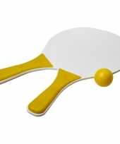 Groothandel actief speelgoed tennis beachball setje geel wit