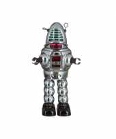 Groothandel blikken speelgoed robot grijs 23 cm