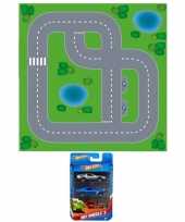 Groothandel dorpje diy speelgoed stratenplan kartonnen speelkleed 3x race autoos