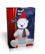 Groothandel grote kerstbeer opblaasbaar 120 cm speelgoed