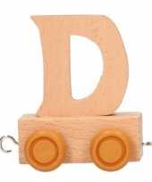 Groothandel houten letter treintje d speelgoed