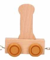 Groothandel houten letter treintje i speelgoed