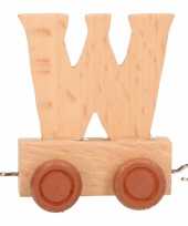 Groothandel houten letter treintje w speelgoed