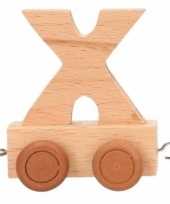 Groothandel houten letter treintje x speelgoed