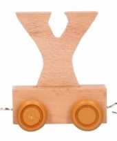 Groothandel houten letter treintje y speelgoed