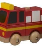 Groothandel houten speelgoed brandweer rood