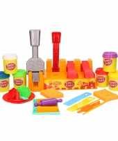 Groothandel klei speelset restaurant snackbar spelen met 6 kleuren klei en accessoires speelgoed