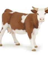 Groothandel koe speeldiertje bruin 13 cm speelgoed