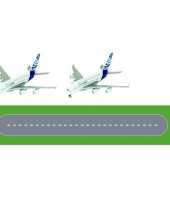 Groothandel luchthaven landingsbaan diy speelgoed stratenplan kartonnen speelkleed met 2 vliegtuigjes