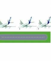 Groothandel luchthaven landingsbaan diy speelgoed stratenplan kartonnen speelkleed met 3 vliegtuigjes