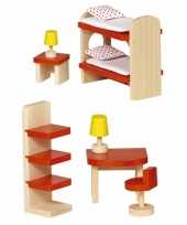 Groothandel luxe houten poppenhuismeubeltjes kinderkamer speelgoed