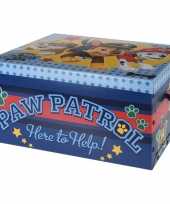 Groothandel opbergbox opbergdoos paw patrol blauw 49 cm speelgoed
