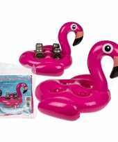 Groothandel opblaas flamingo blikjes houders 55 cm speelgoed