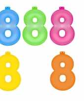 Groothandel opblaasbare gekleurde cijfers 8 speelgoed