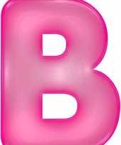 Groothandel opblaasbare letter b roze speelgoed
