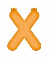 Groothandel opblaasbare letter x oranje speelgoed