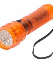 Groothandel oranje led zaklampje 14 cm speelgoed