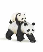 Groothandel panda met baby speeldiertje 8 cm speelgoed