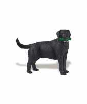 Groothandel plastic speelgoed zwarte labrador hond 9 cm