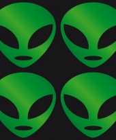 Groothandel reflectie stickers groen alien speelgoed