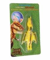 Groothandel rubberen speelgoed dino world gele vingerpoppetje pterosauriers