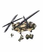 Groothandel sluban bouwstenen chinook helikopter speelgoed