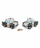 Groothandel spaarpot politie auto 17 cm speelgoed