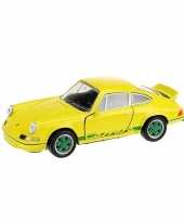 Groothandel speelgoed auto porsche1973 carrera rs geel welly 11 5 cm