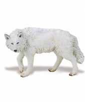 Groothandel speelgoed nep witte wolf 9 cm
