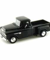 Groothandel speelgoedauto chevrolet stepside 5100 1955 zwart 1 24 22 x 8 x 6 cm