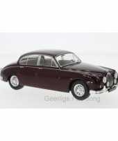Groothandel speelgoedauto jaguar mk ii 1960 donkerrood 1 24 19 x 7 x 7 cm