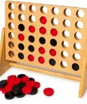 Groothandel vier op een rij spel van hout speelgoed