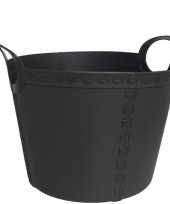 Groothandel zwarte flexibele opbergmand emmer 25 liter speelgoed 10267268